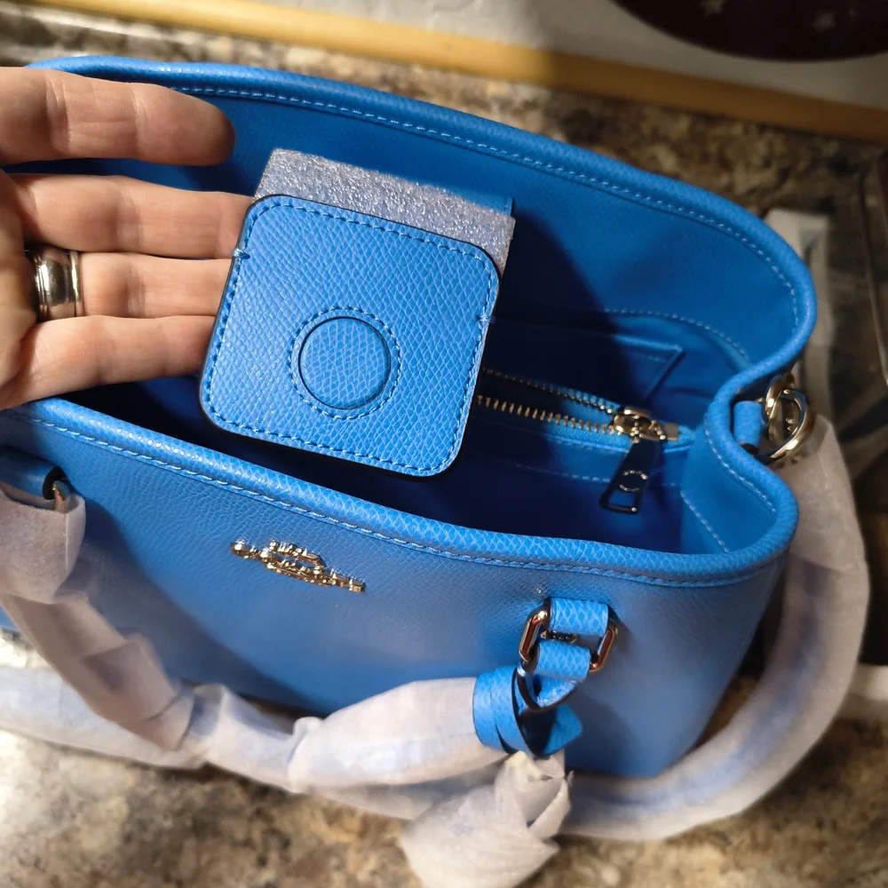 Coach Margot Vibrant Blue Satchel 💙 Rare Blue 💙 2016 Edition 💙 SUMMER COLOR - Picture 3 of 10